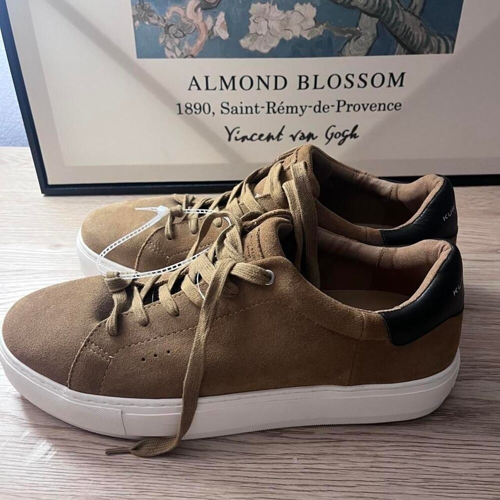 Kurt Geiger London Men's Laney Tan Suede Sneakers